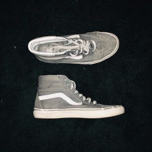 VANS Grey Sk8-Hi vans!!